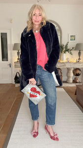Navy Clara Coat