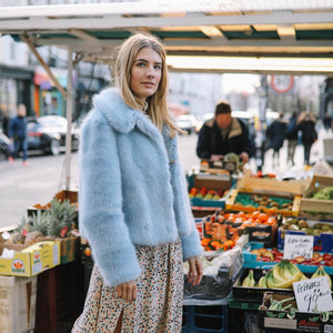 Short Coat with Sleeve Stripes